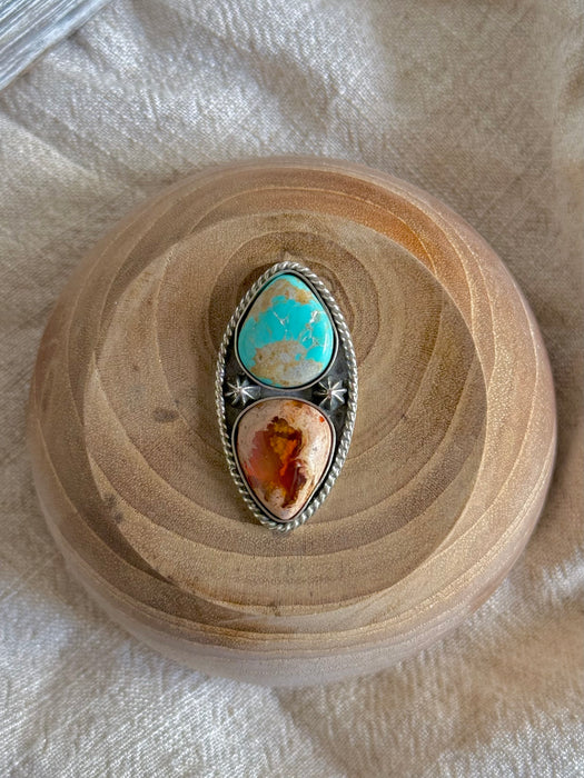 Turquoise + Mexican Fire Opal | Made to Order