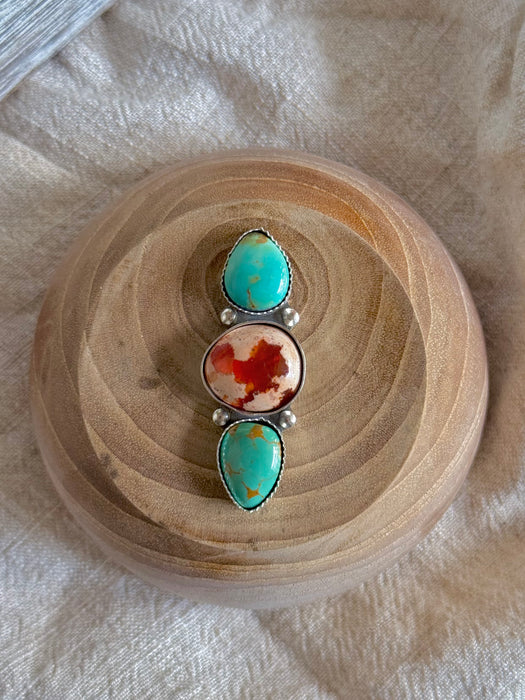 Turquoise + Mexican Fire Opal | Made to Order