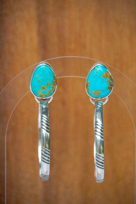 Campitos Turquoise Hoop Earrings