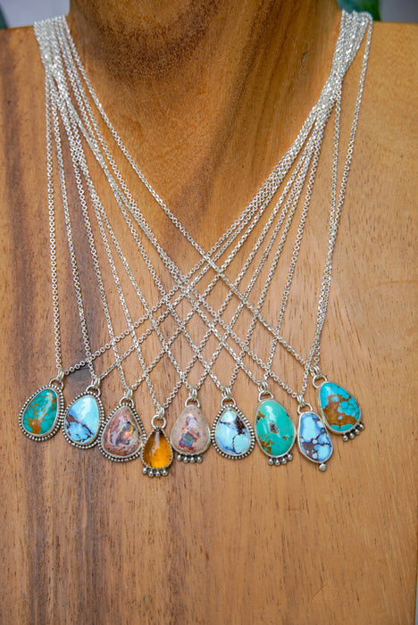 Golden Hills Turquoise Drop Necklace